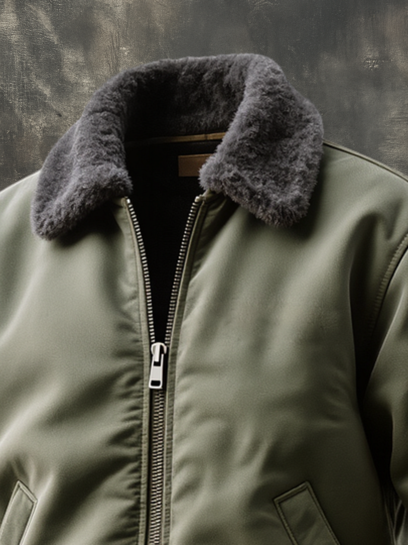 JULIEN LYON™ | BLOUSON BOMBER À COL FOURRURE