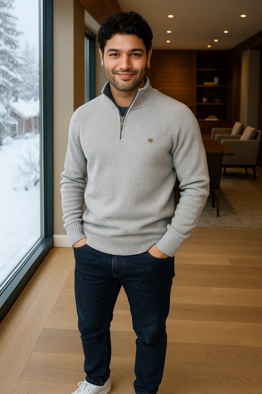 Isidore - Pull zippé élégant