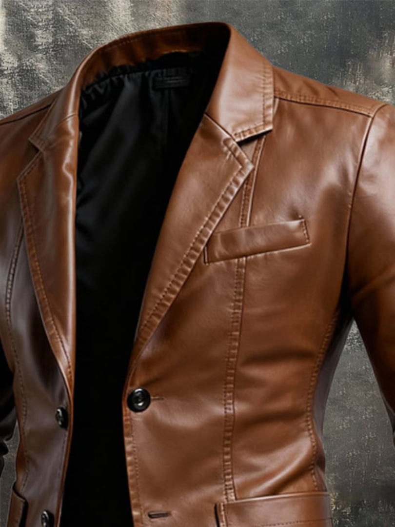 JULIEN LYON™ | VESTE CUIR ÉLÉGANTE