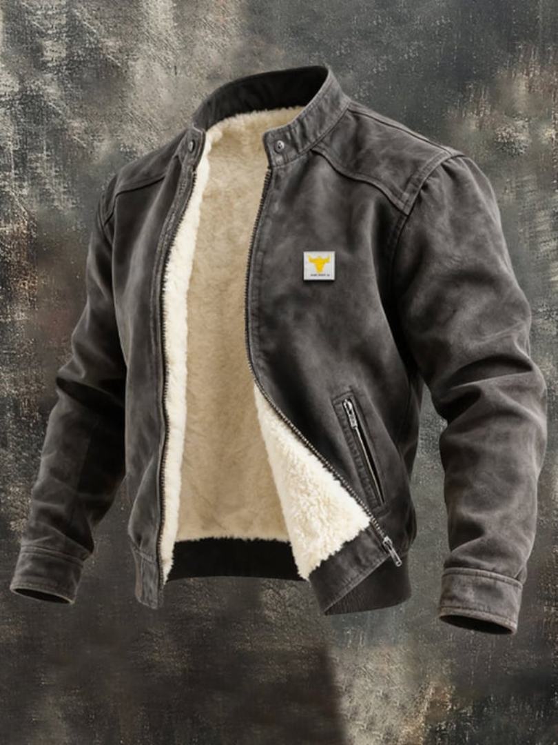 JULIEN LYON™ | BLOUSON SUÉDÉ HIVERNAL