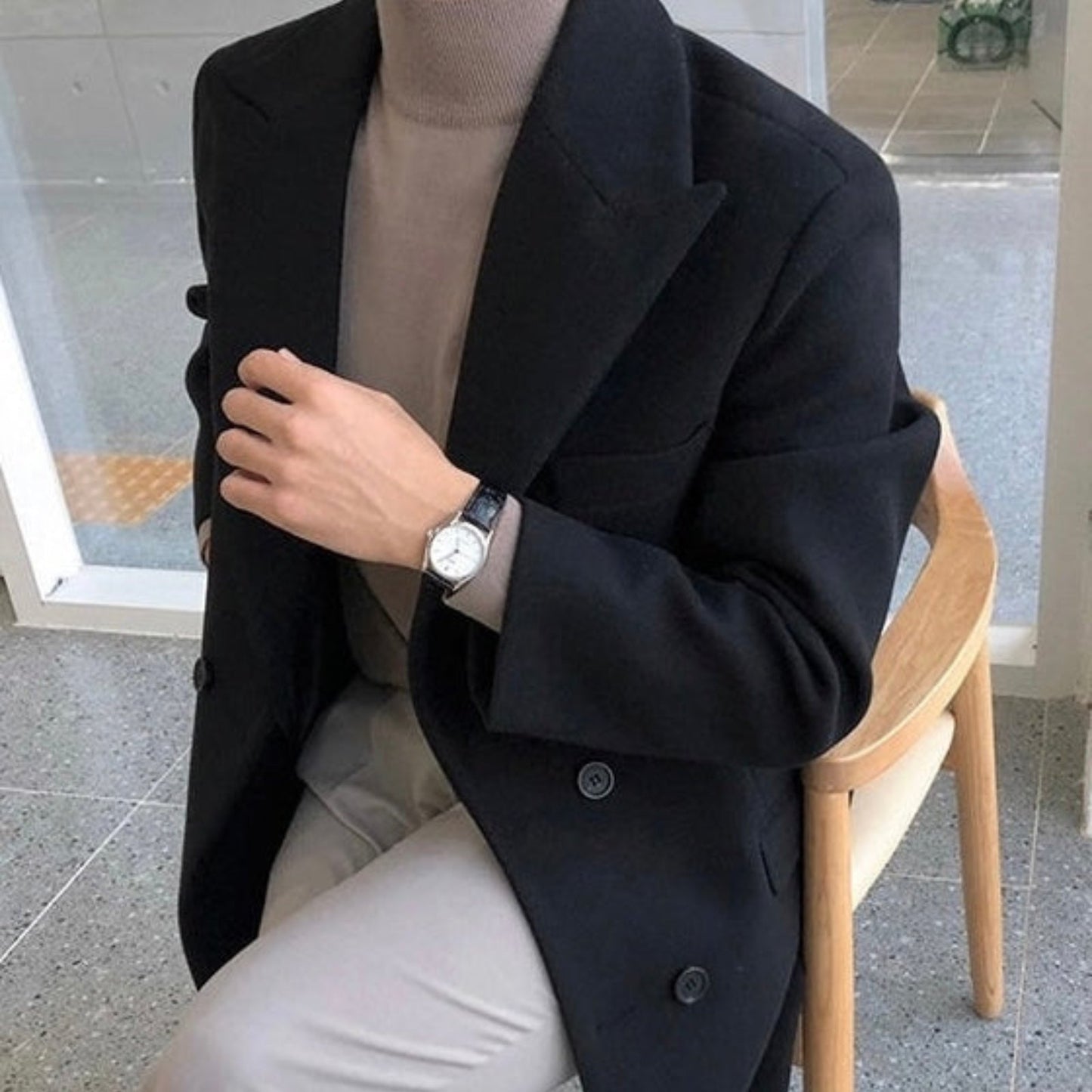 JULIEN LYON | MANTEAU DOUBLÉ ÉLÉGANT POUR HOMME