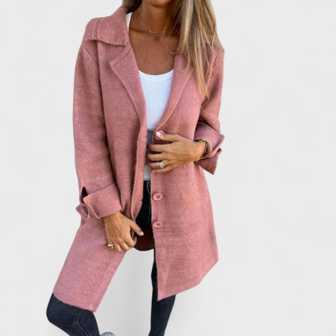 Olivia – Manteau décontracté à long revers