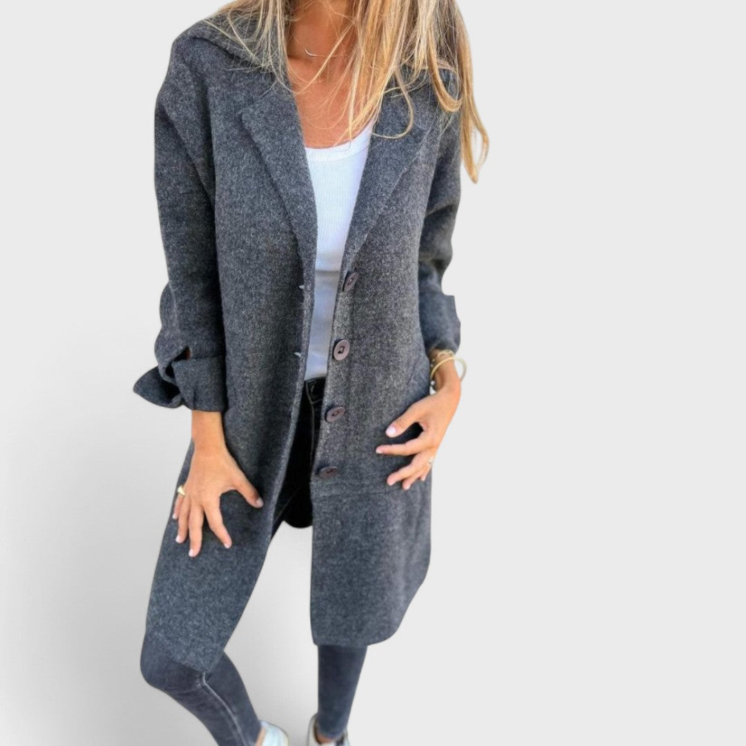 Olivia – Manteau décontracté à long revers