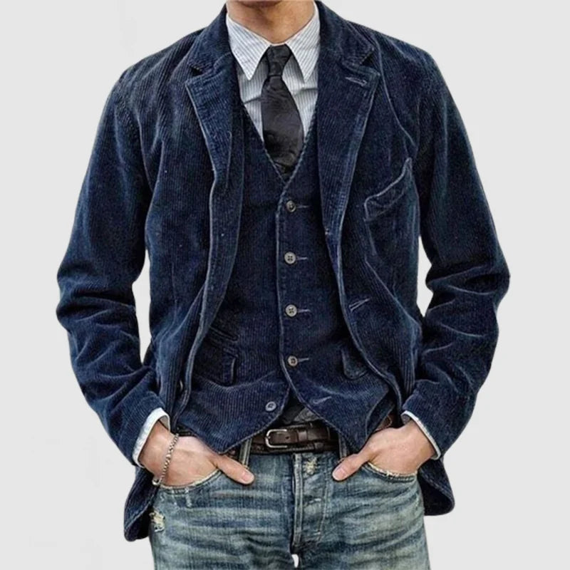 Miles™ - Blazer et Gilet Vintage Élégants