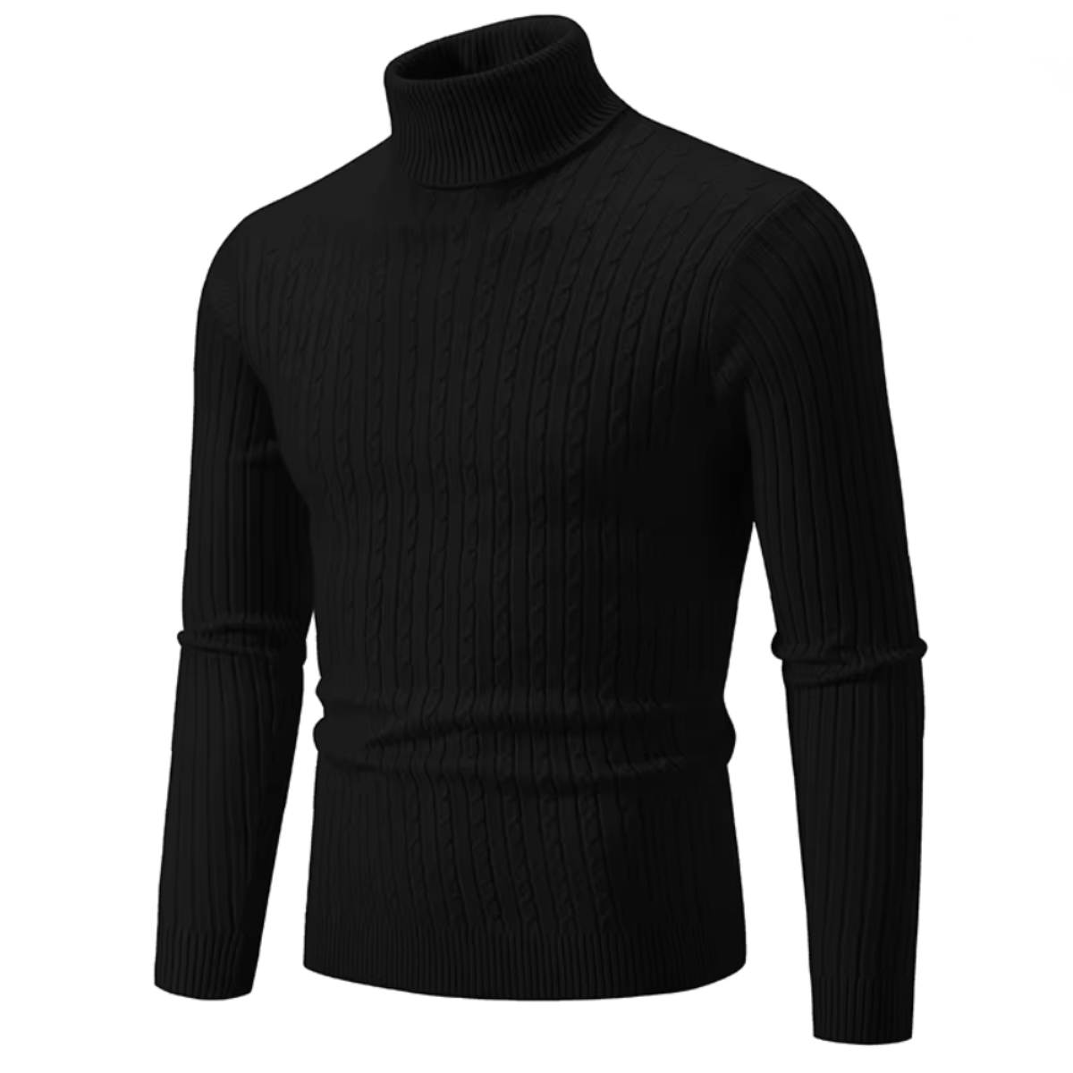 Christophe | Pull chaud en maille à col roulé