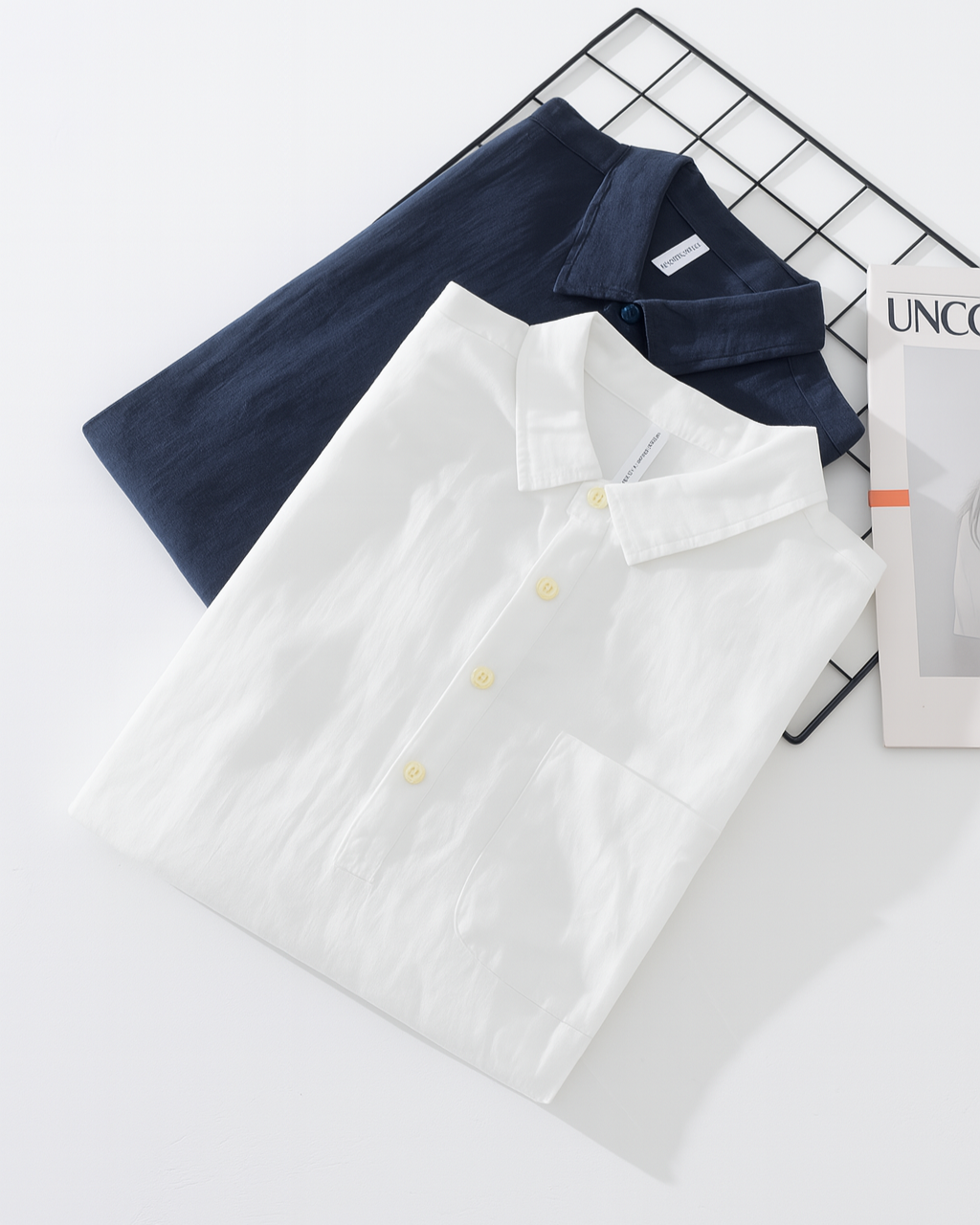 Chemise en coton-lin