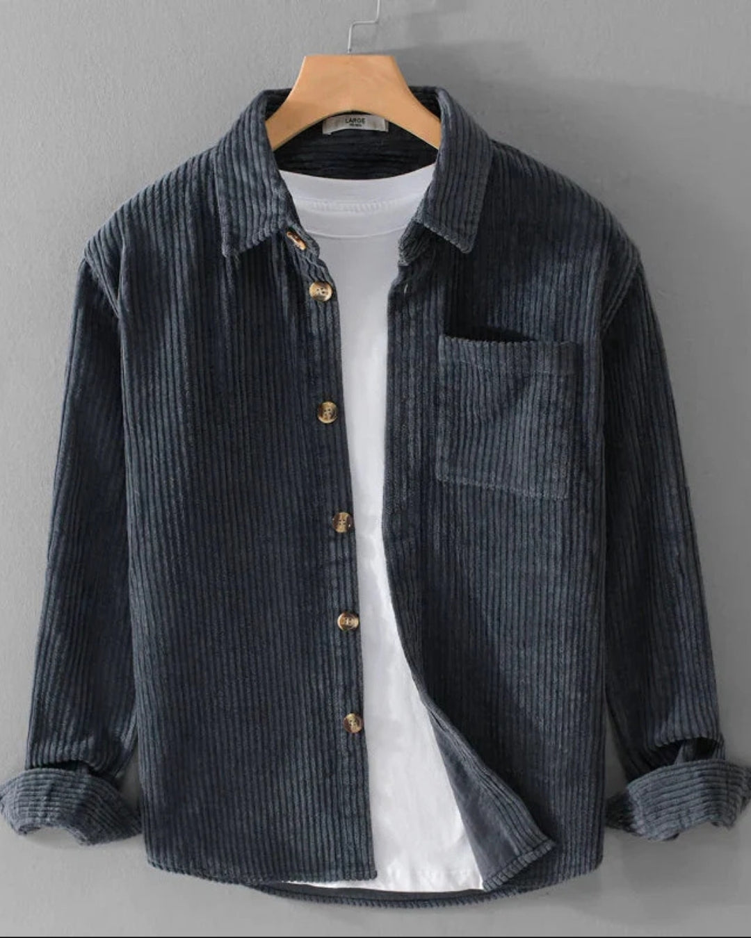 Chemise en velours côtelé