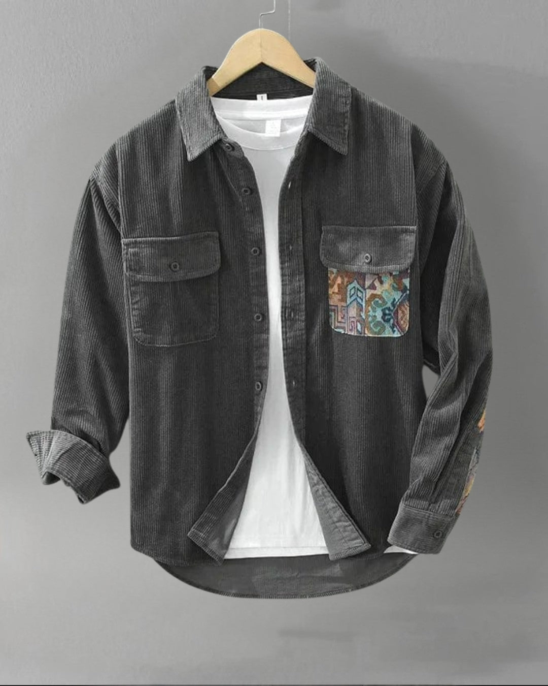 Chemise en Coton Côtelé