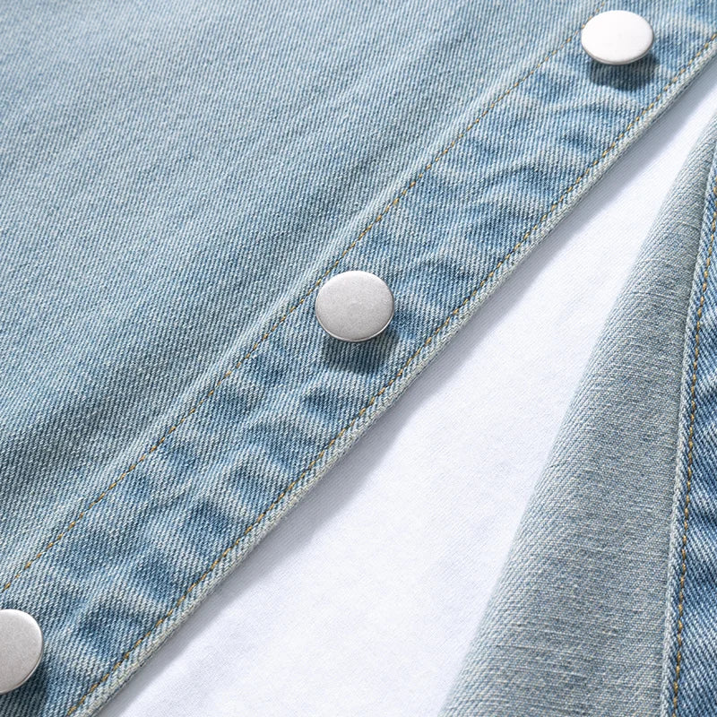 Chemise ample en denim