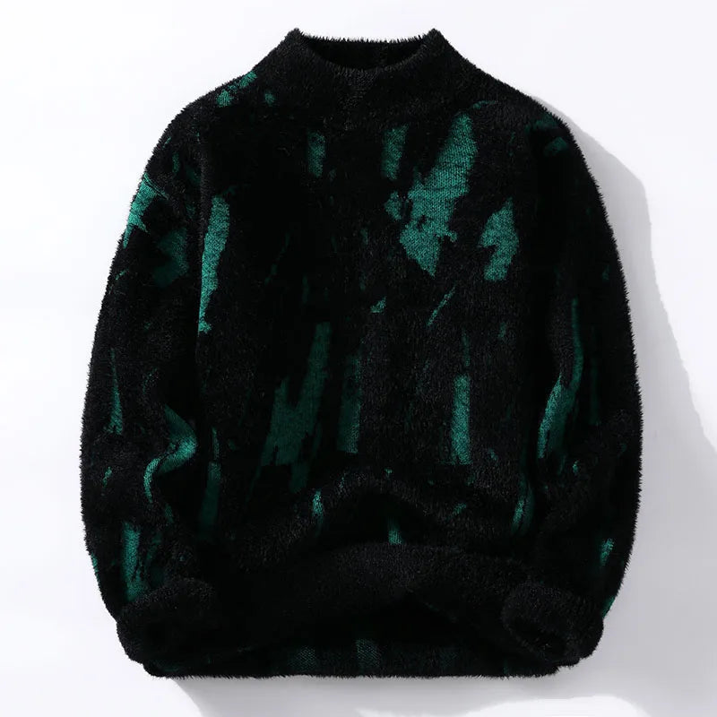 Éloi | Pull artistique au motif hivernal