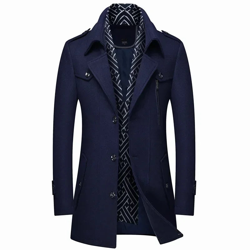 JULIEN LYON | MANTEAU D'HIVER EN LAINE POUR HOMME
