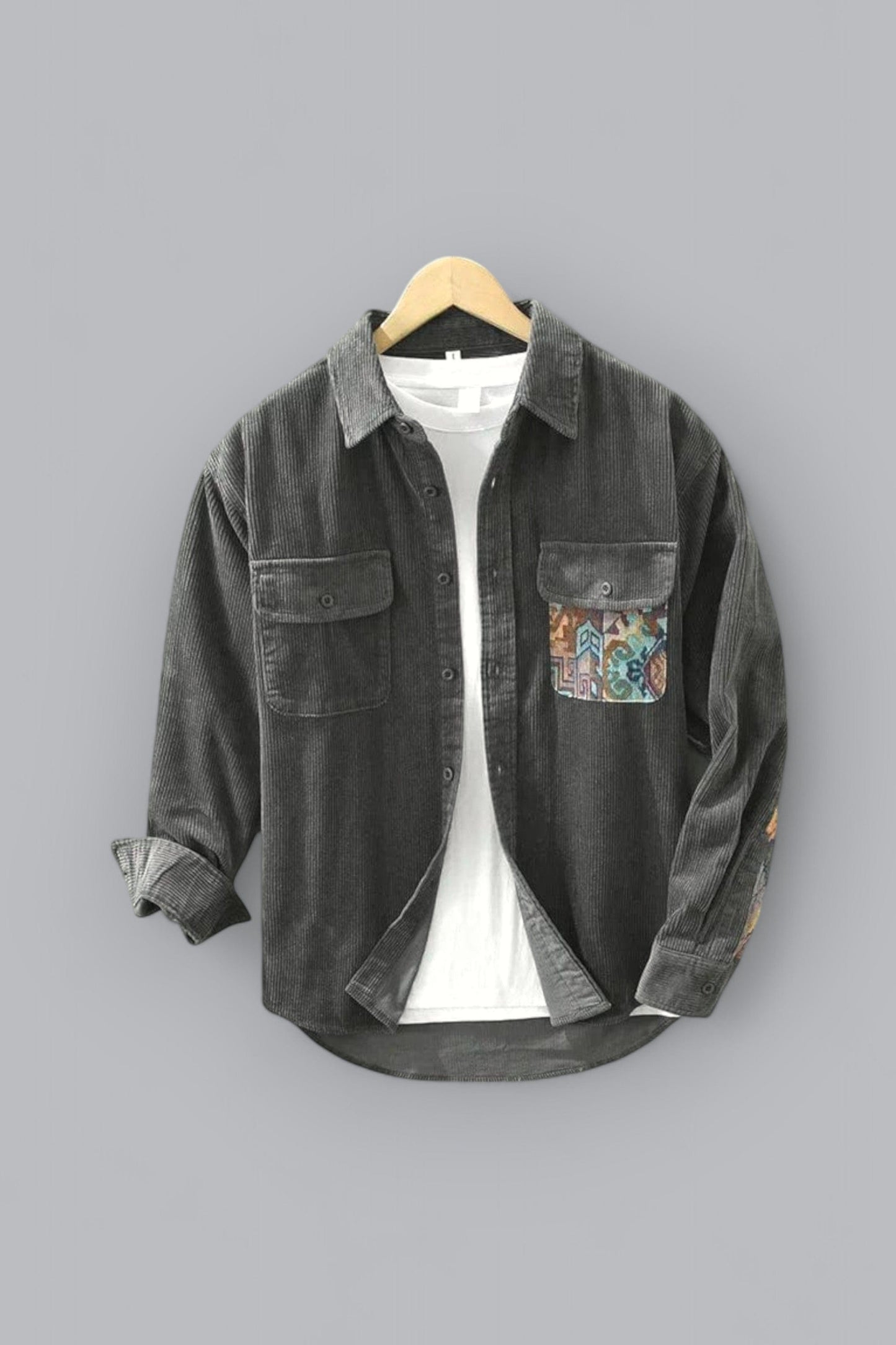 Chemise en Coton Côtelé