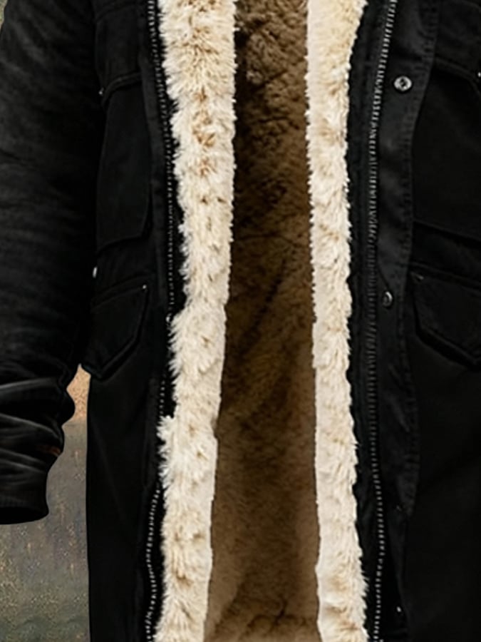 JULIEN LYON™ | MANTEAU MI-LONG À FOURRURE RAFFINÉE