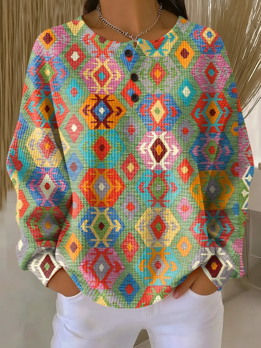 Tilde | Pull Coloré avec Motif à Carreaux