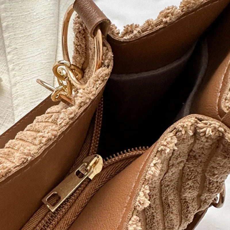 Meiduole™ - Sac Cabas Élégant en Velours Côtelé