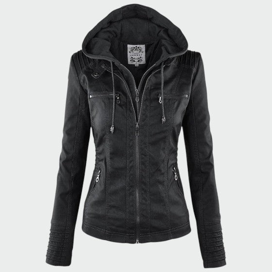 Gia - Veste motard en cuir